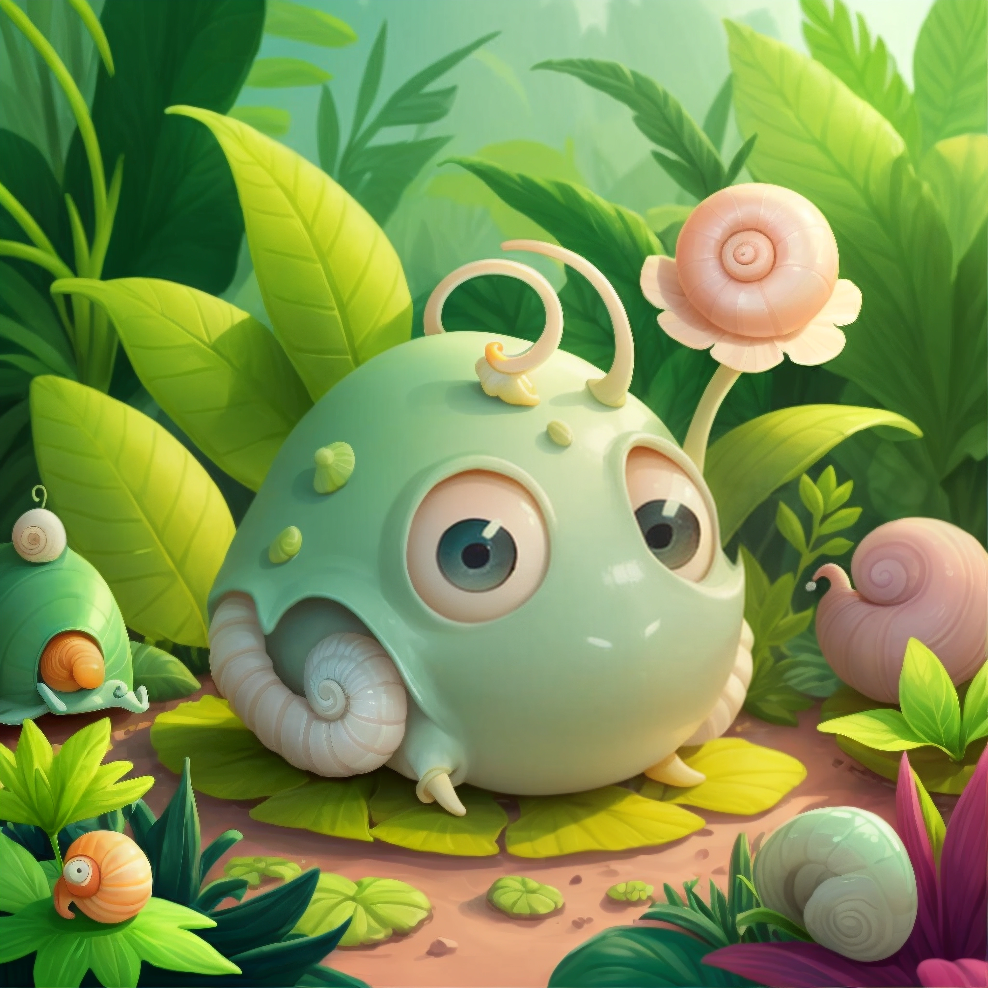 A snail finds a new shell 