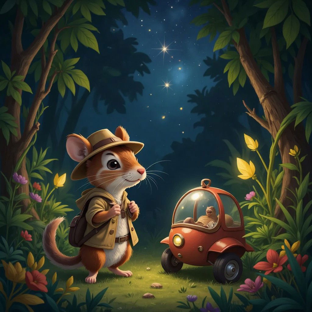 Jungle Mouse goes to outer space 