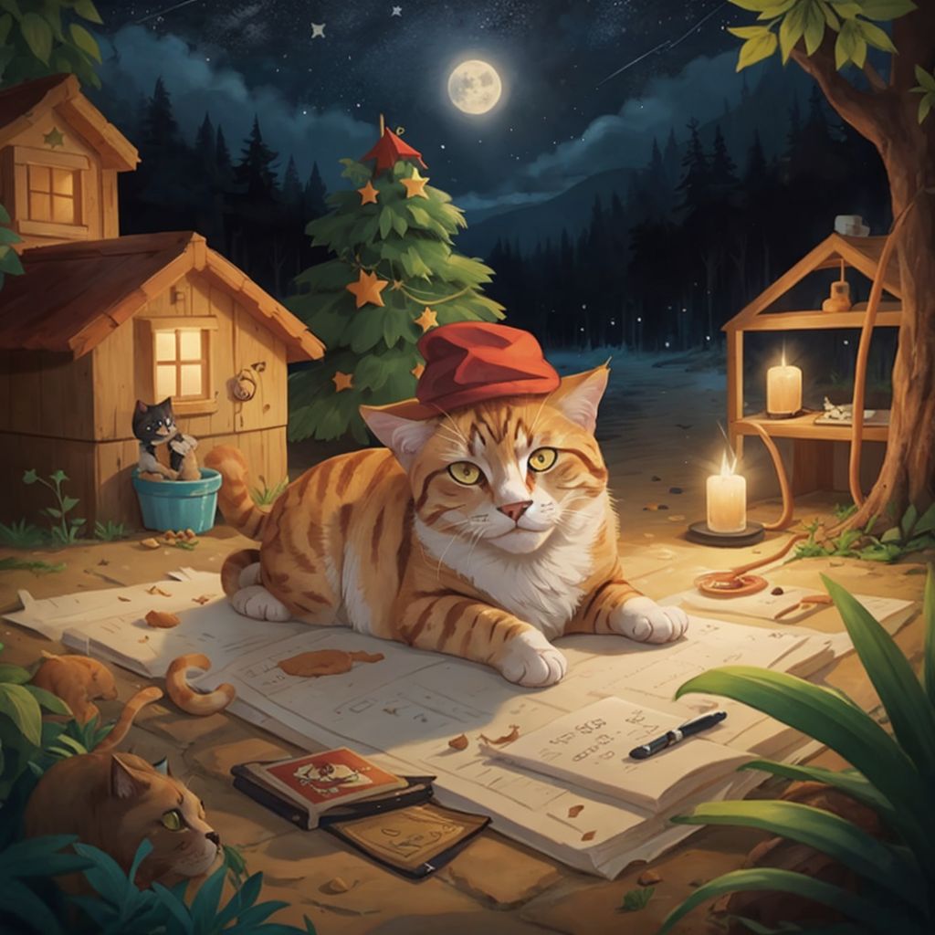 Likkle Buss the friendly cat 