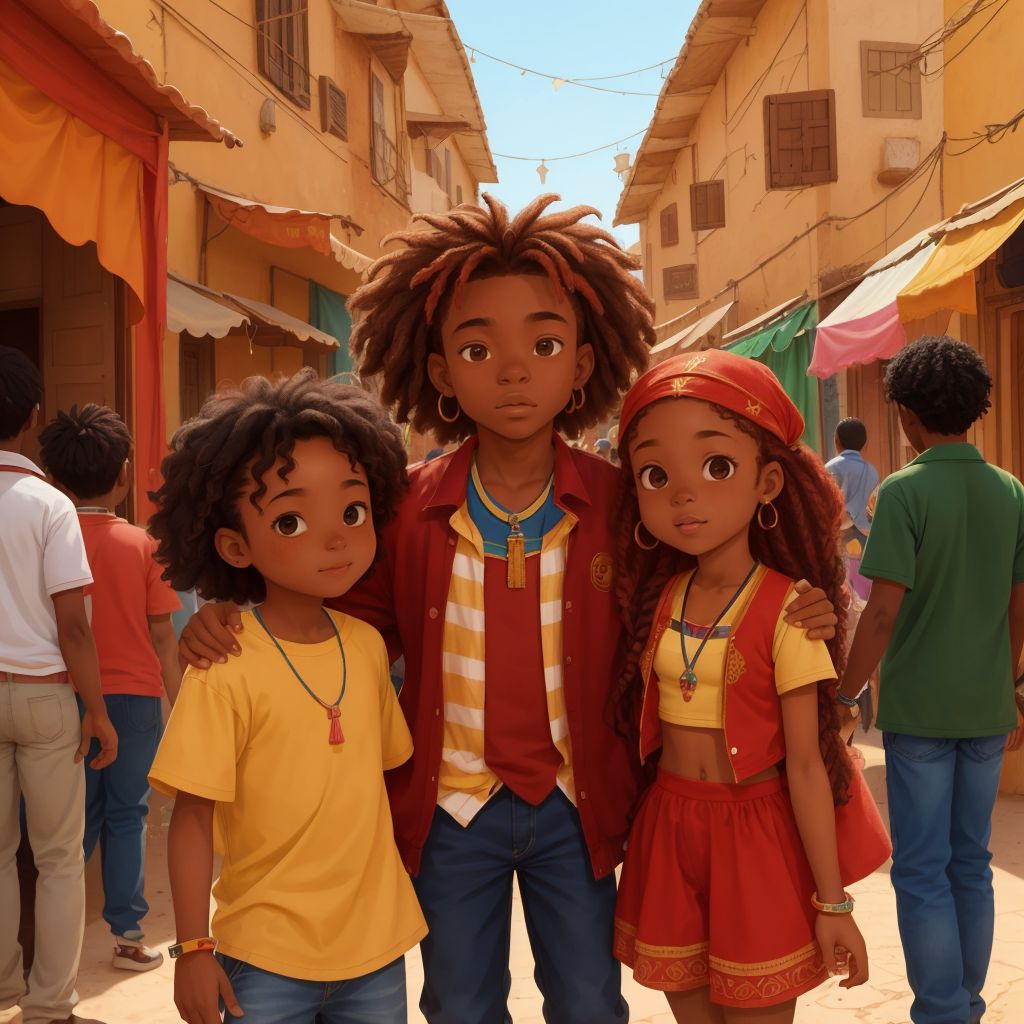 "Nour and Omar's Magical Market Adventure"