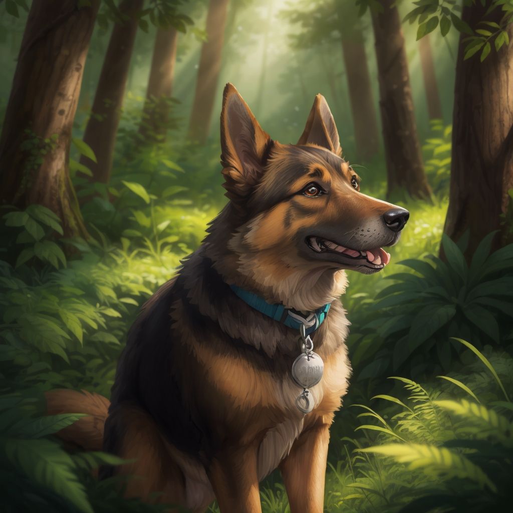 the dog got lost in the forest